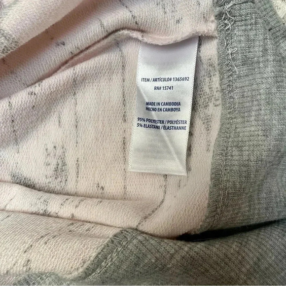 Splendid Pink Gray Star Lounge Sweatshirt Small Cozy Soft Pullover Casual - Picture 16 of 16